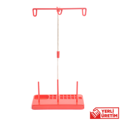 Ev Tipi Dikiş Makine Çardağı 3 İplikli Kırmızı