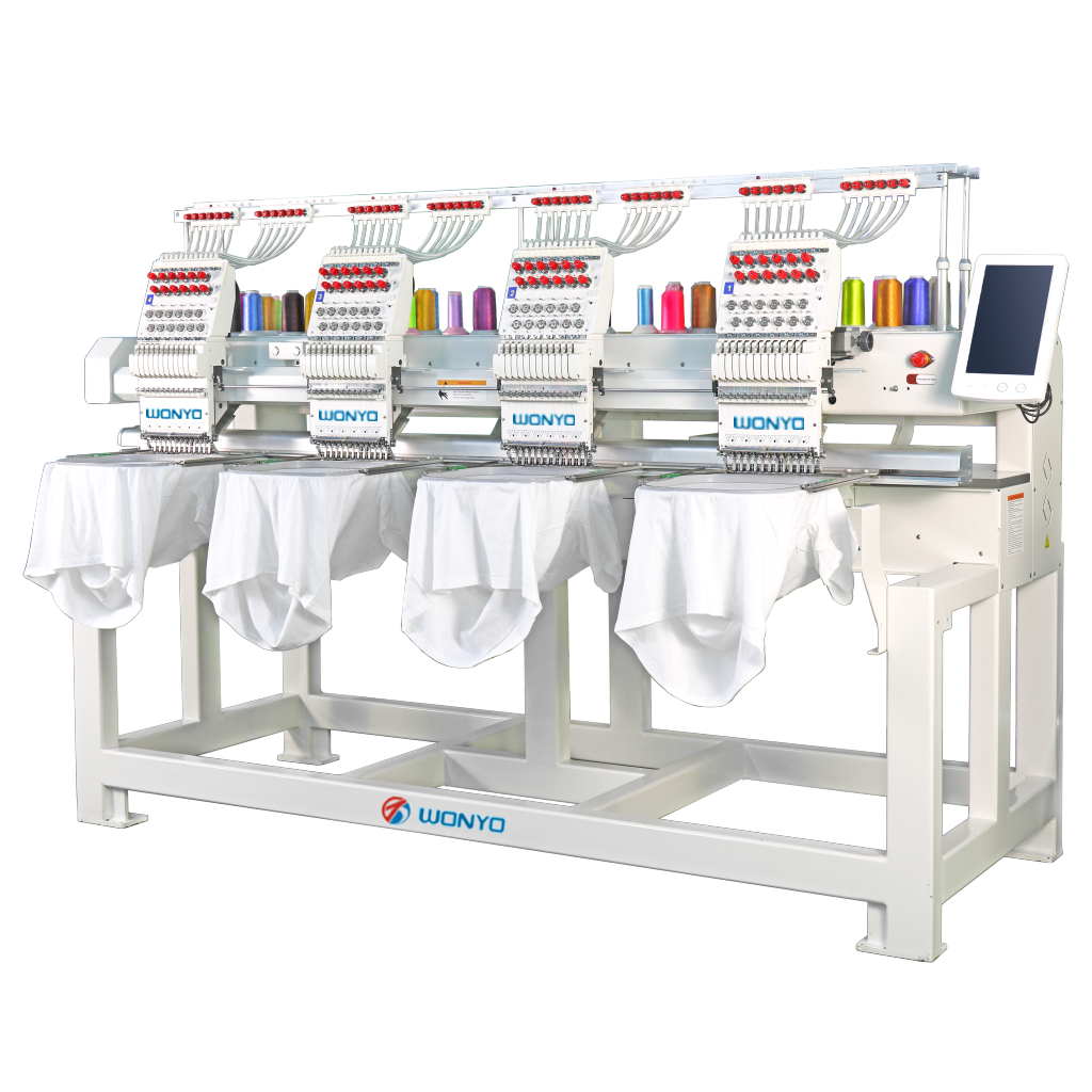 WONYO WYQ1204 4 Kafa 12 İğne Nakış Makinesi (40Cm X 50Cm İşleme Alanı)