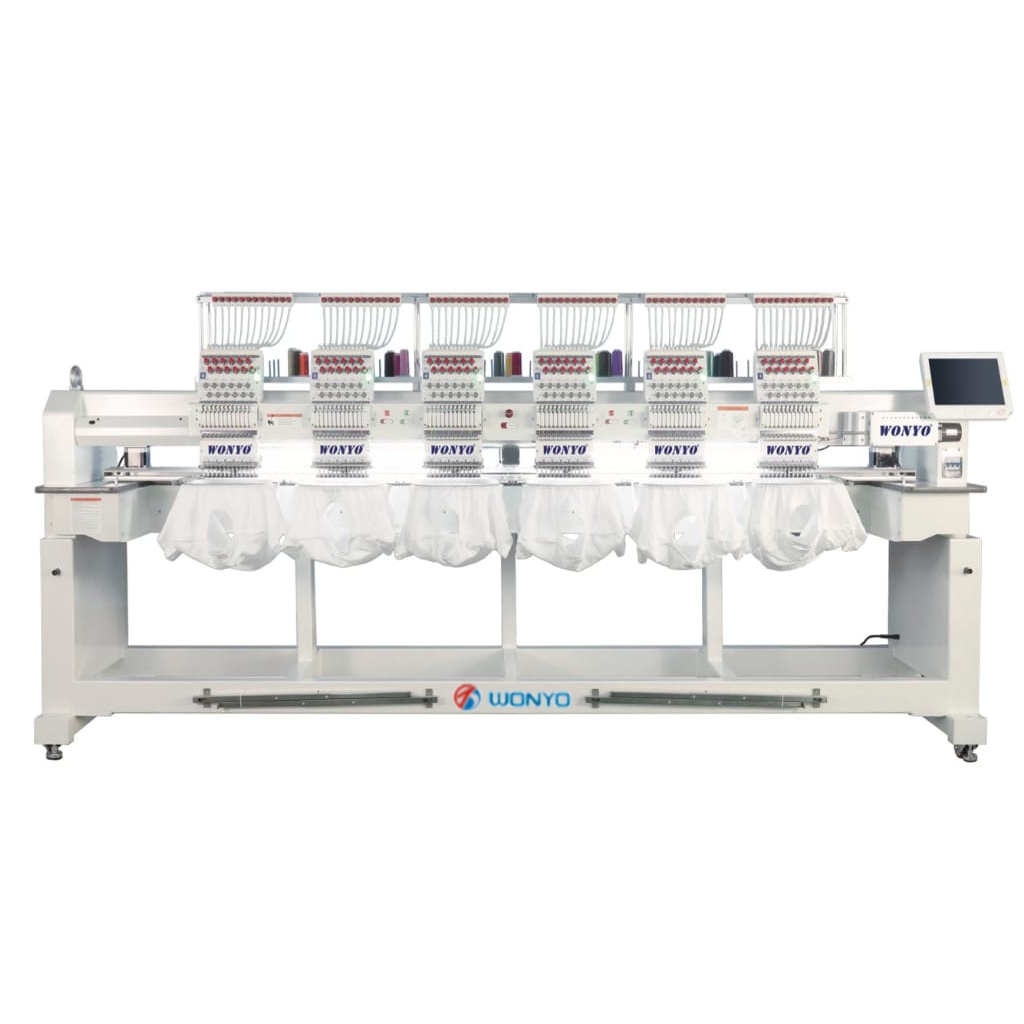 WONYO WY1206CH 6 Kafa 12 İğne Nakış Makinesi (45Cm X 40 Cm İşleme Alanı)