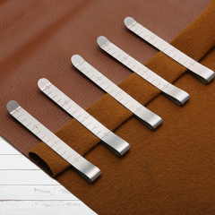 Kumaş Katlama Klipsi Çelik Cetvelli (5 adet)