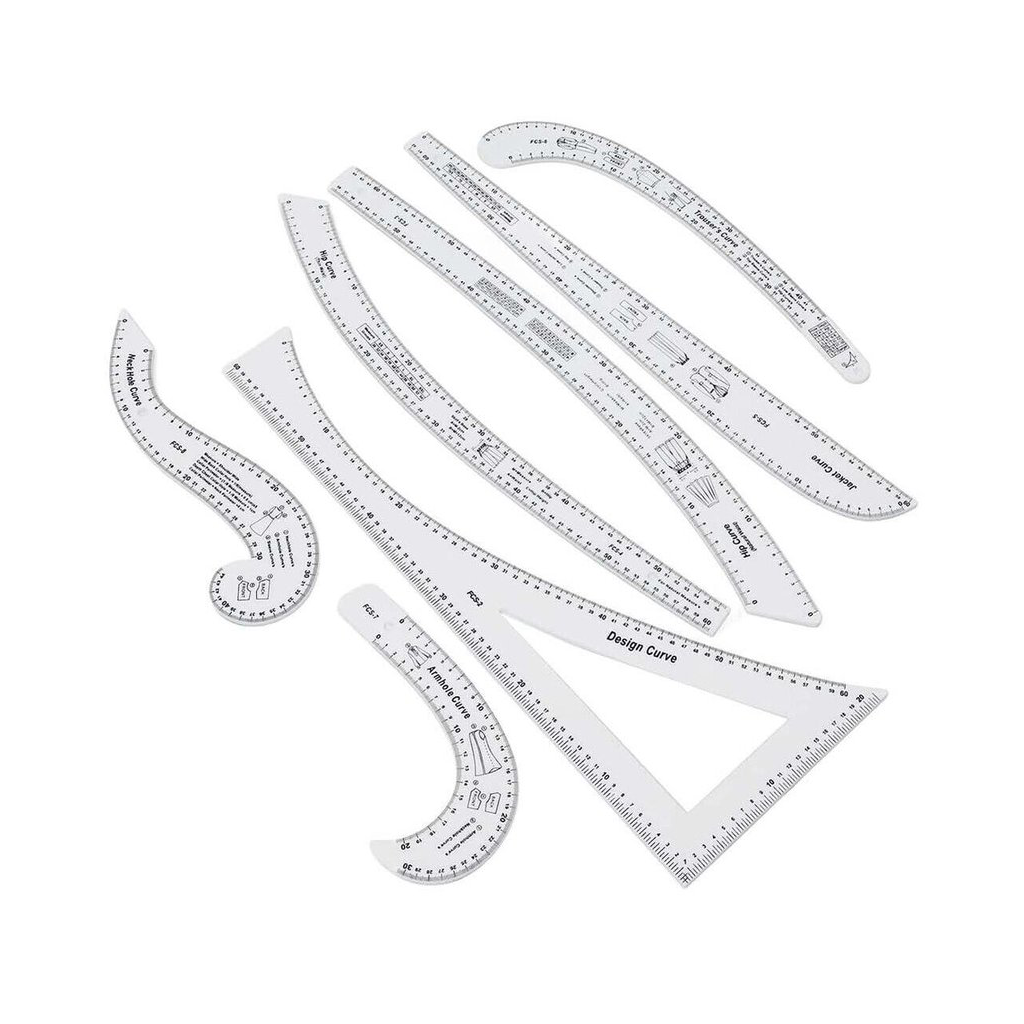 Riga Cetvel Takımı Plastik 7 Parça