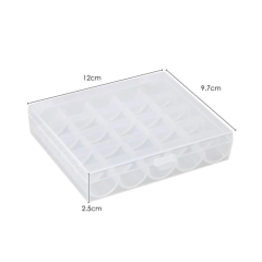 Ev Tipi Aile Dikiş Makinesi 25 li Şeffaf Masura Saklama Kutusu