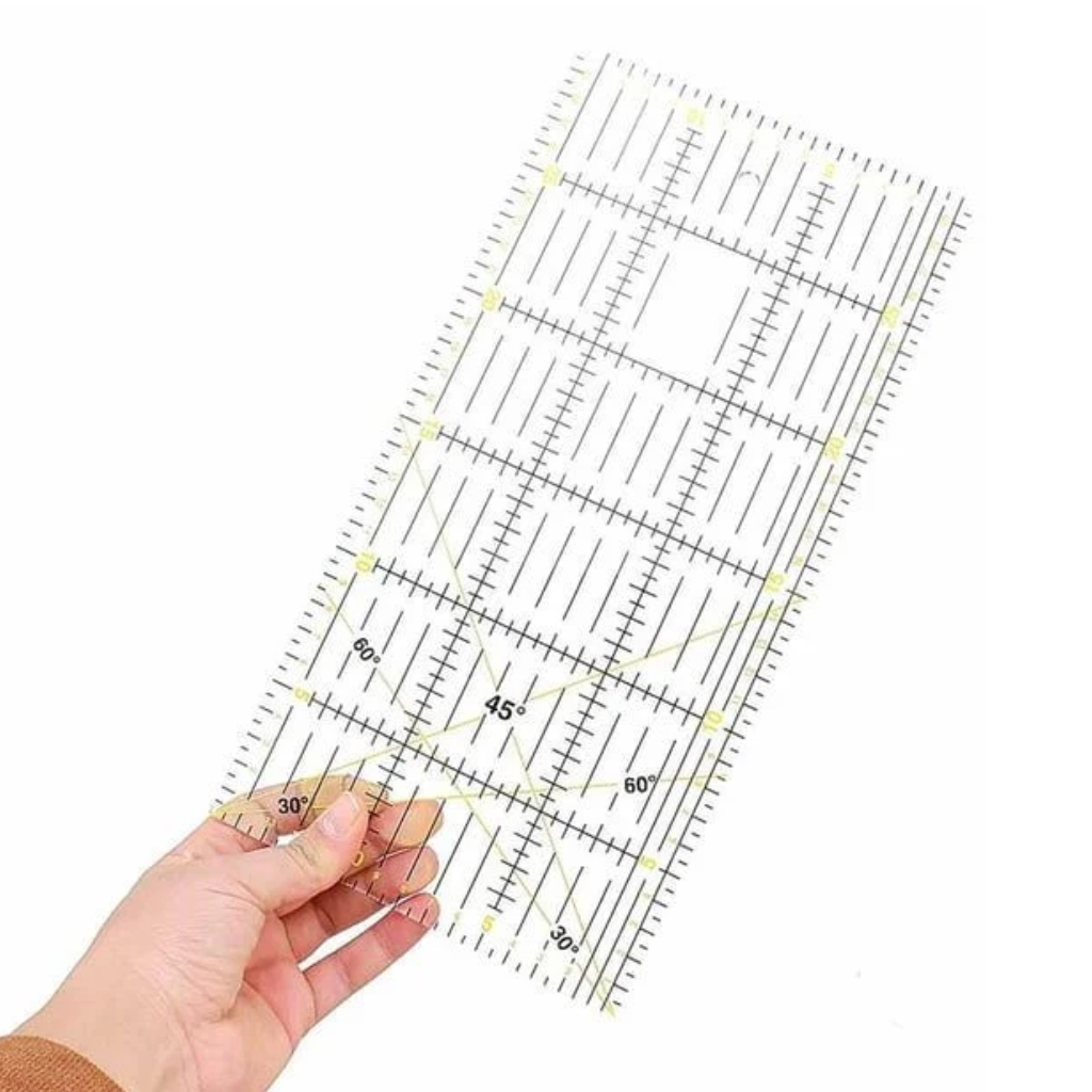 Patchwork Kırkyama Ölçü ve Kesim Cetveli 30Cm X 15Cm