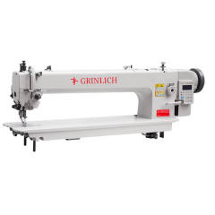 GRINLICH KL-0303D4-56 Çift Pabuç Tek İğne İplik Kesicili Deri Dikiş Makinesi 56cm