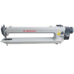 GRINLICH KL-0303D4-85 Çift Pabuç Tek İğne İplik Kesicili Deri Dikiş Makinesi 85cm