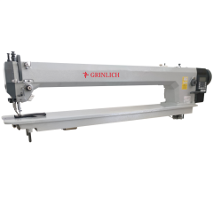 GRINLICH KL-0303D4-85 Çift Pabuç Tek İğne İplik Kesicili Deri Dikiş Makinesi 85cm