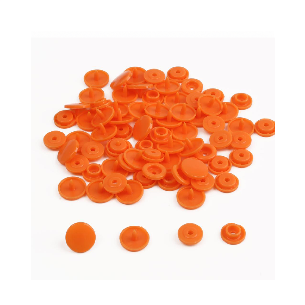 Çıt Çıt Seti Plastik Turuncu (100 Set)