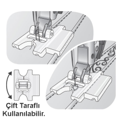Pfaff Dekoratif Dikiş Kılavuzlu Nervür Ayağı 6mm