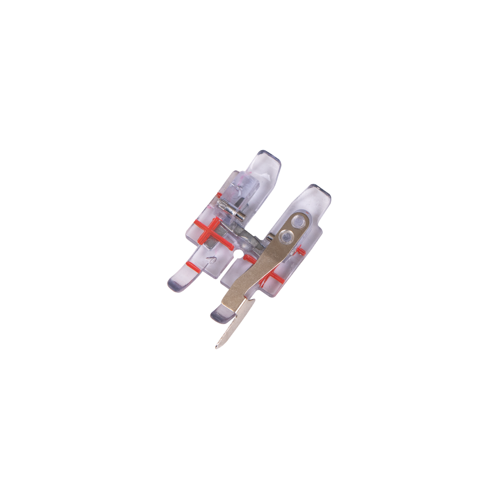Pfaff Kırkyama Düz Dikiş Ayağı 1/4'' (Siperli) Şeffaf IDT