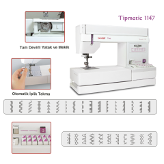 Bindallı Vera Tipmatic 1147 Ev Tipi Dikiş Makinesi