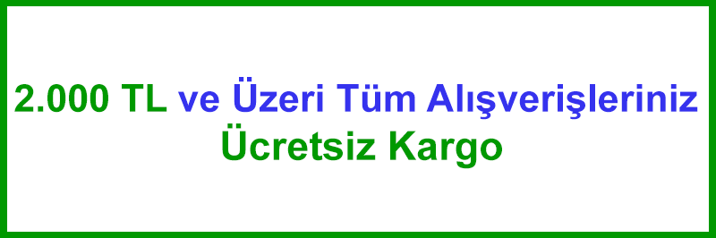 1.200 TL ÜZERİ ÜCRETSİZ KARGO